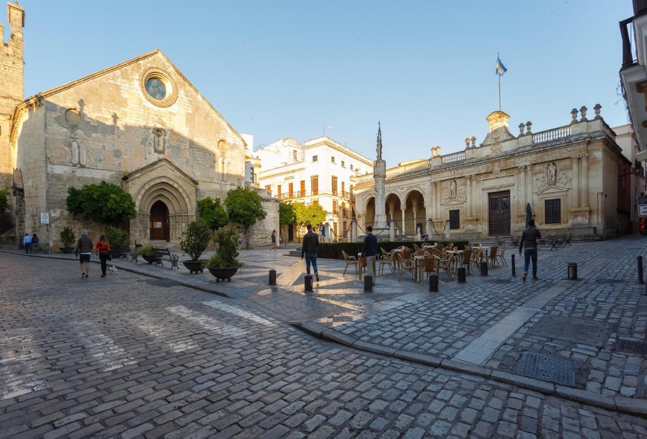 Semiloft Romantico Catedral Con Soleada Azotea Comunitaria Jerez de la Frontera Dış mekan fotoğraf